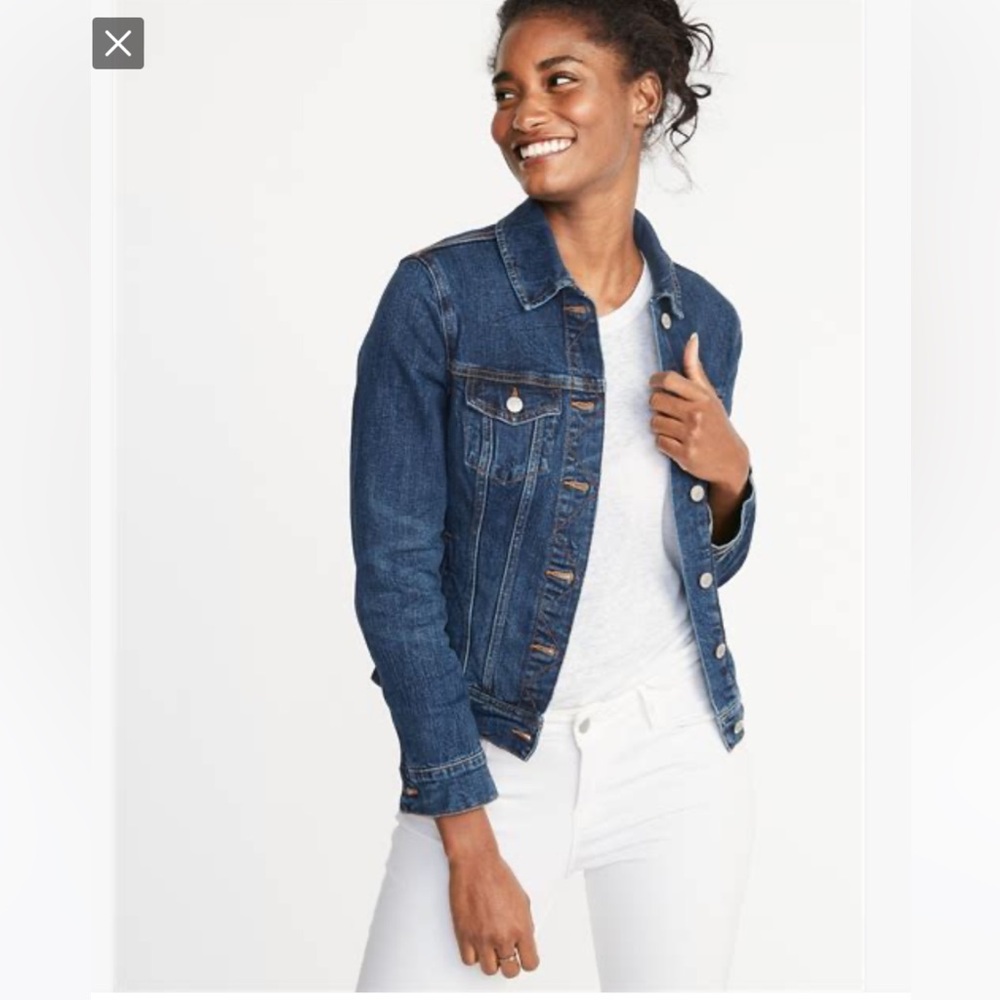 Old Navy Dark Blue Denim Jean Jacket